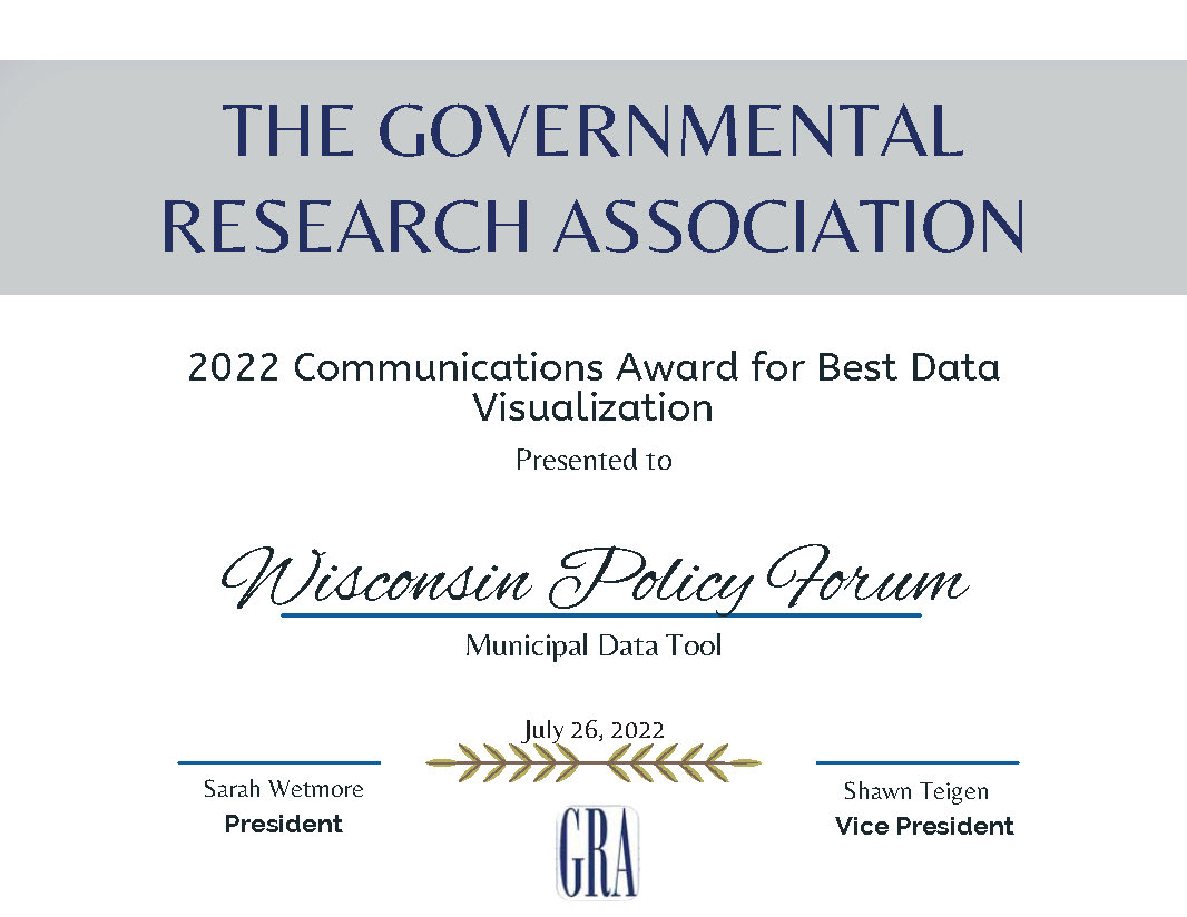 Communication Award Best Data Visualization